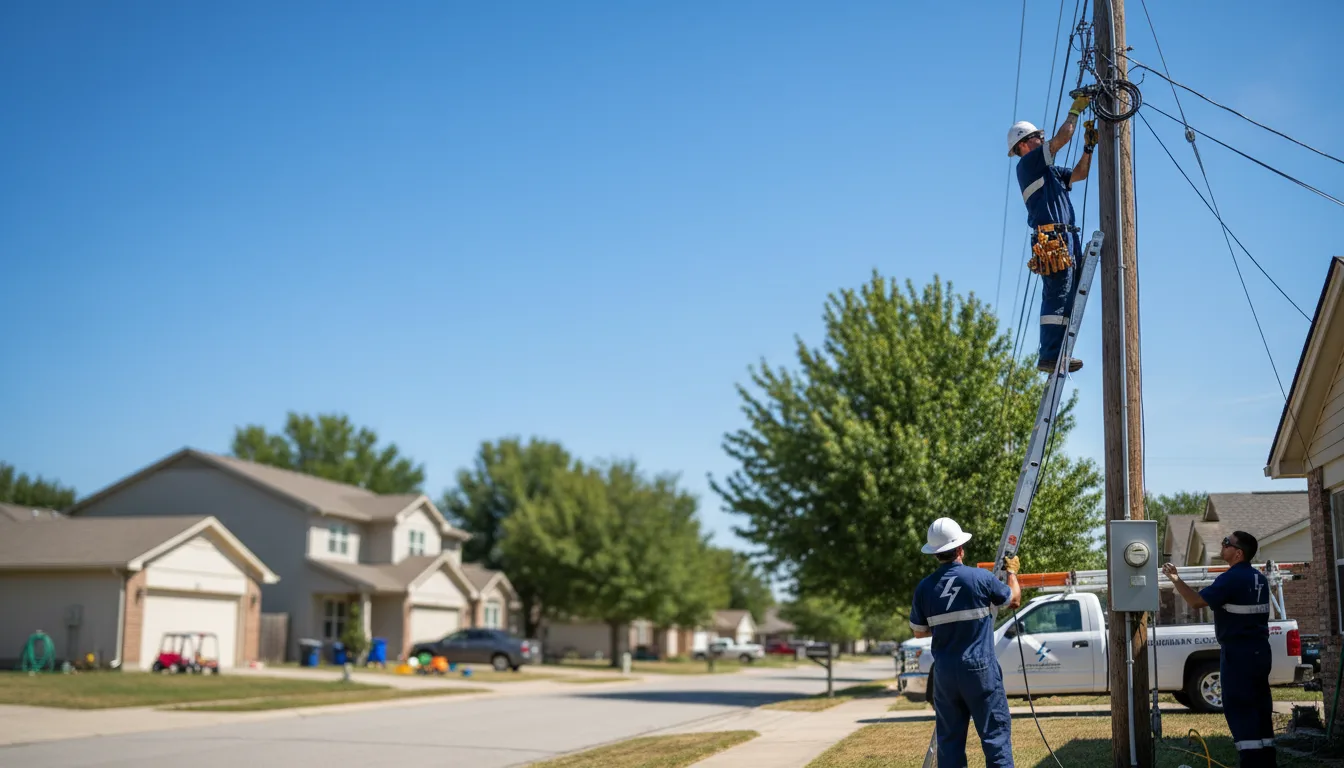 Residential electrician providing installation services in Vernon Hill, VA